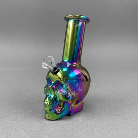 Glasbong Mini 'Rainbow Skull'