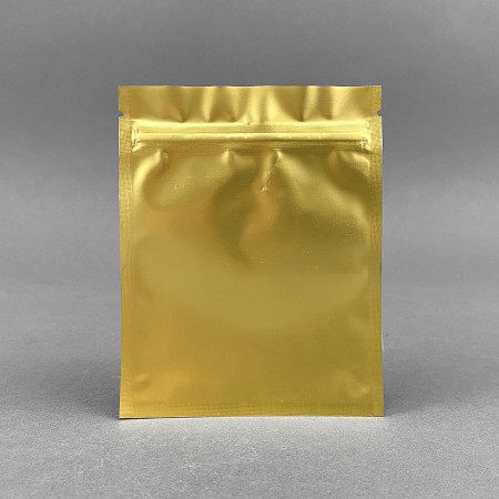 Nylon Zipper Bag - Gold