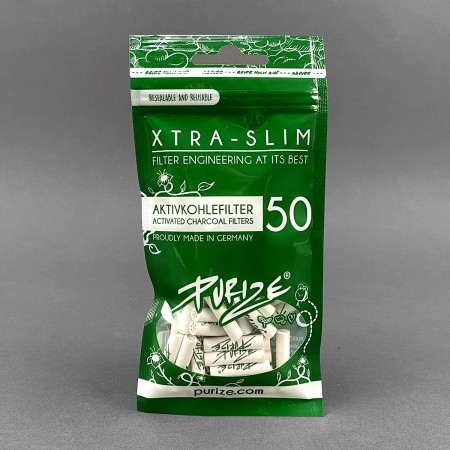 PURIZE® Slim Aktivkohlefilter 50er Pack