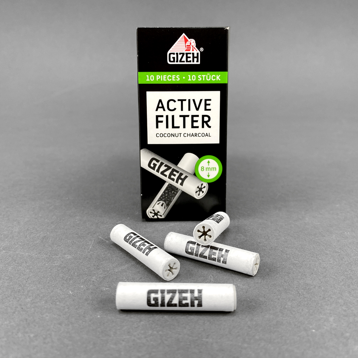 Gizeh ACTIVE Filter 8 mm, 10er, Filter 7/8 mm
