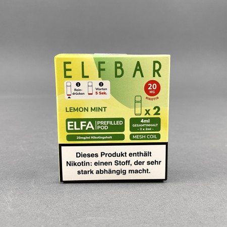 Elfbar ELFA Pods - Lemon Mint